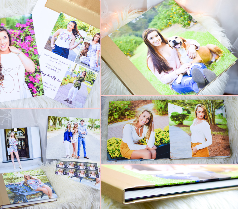 Desire Anne Photography; Luxury Senior Portraits and Family Portraits in Mobile, Alabama // Daphne, AL // Fairhope, AL // Baldwin County // photo album book, fine art canvas, prints